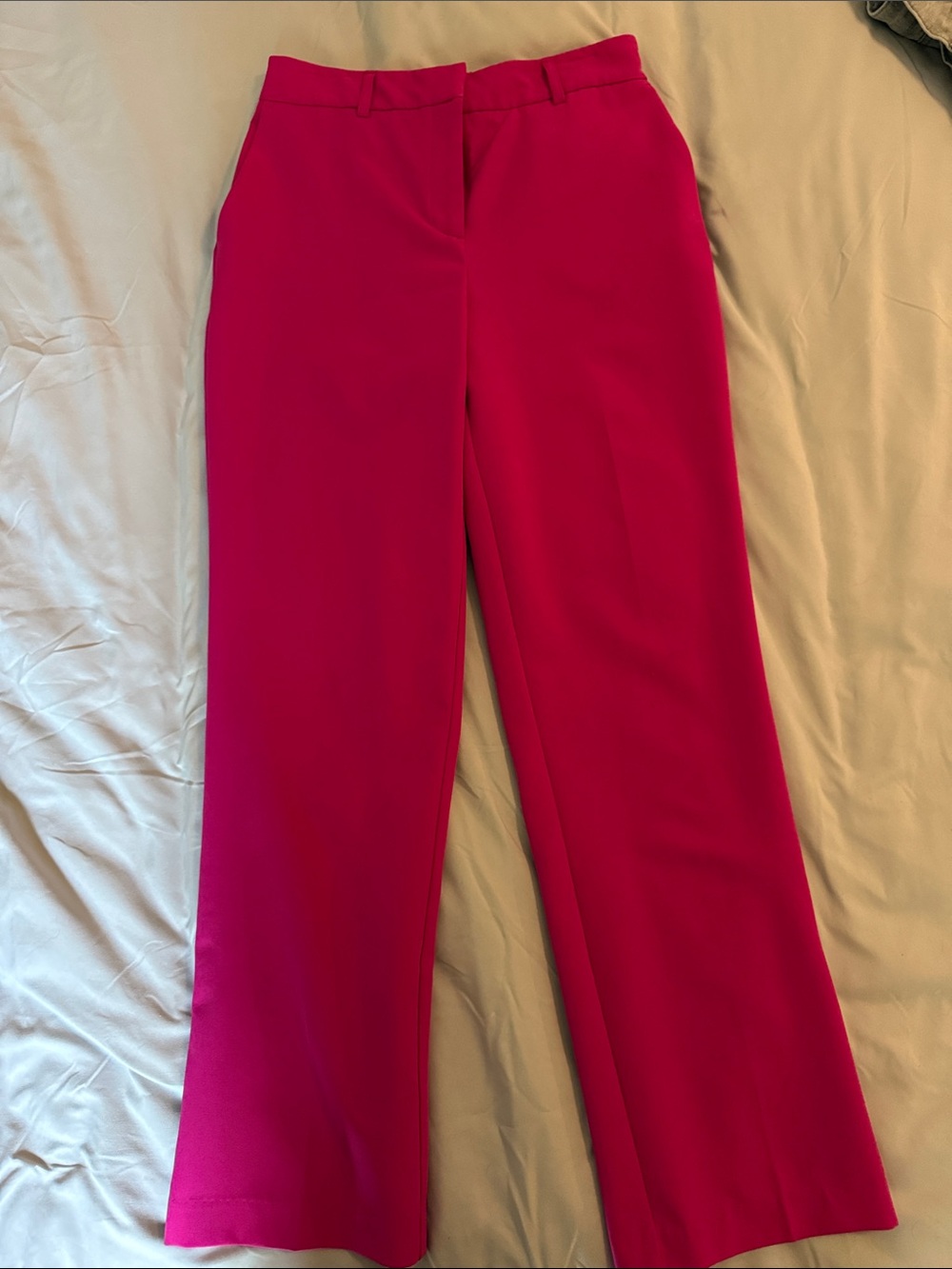 Rachel Zoe Wide-Leg Dress Pants in Bright Fuchsia, size S